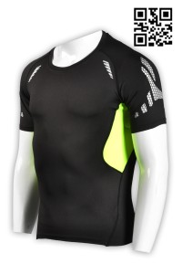 TF026大量訂購緊身運動款 訂造緊身運動T恤  製作緊身運動款 緊身運動款供應商